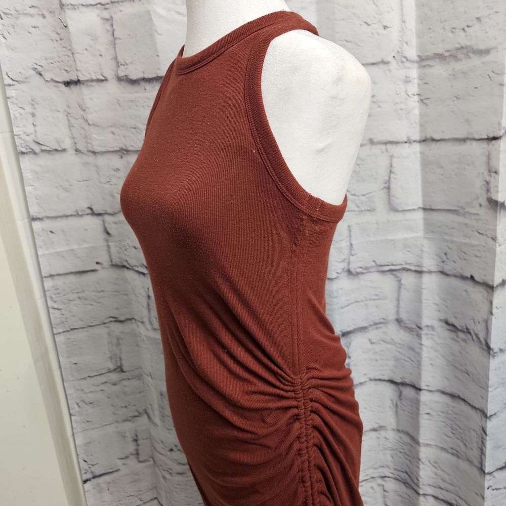 Old Navy UltraLite Racerback Rib-Knit Ruched Dress Size S - Picture 5 of 14